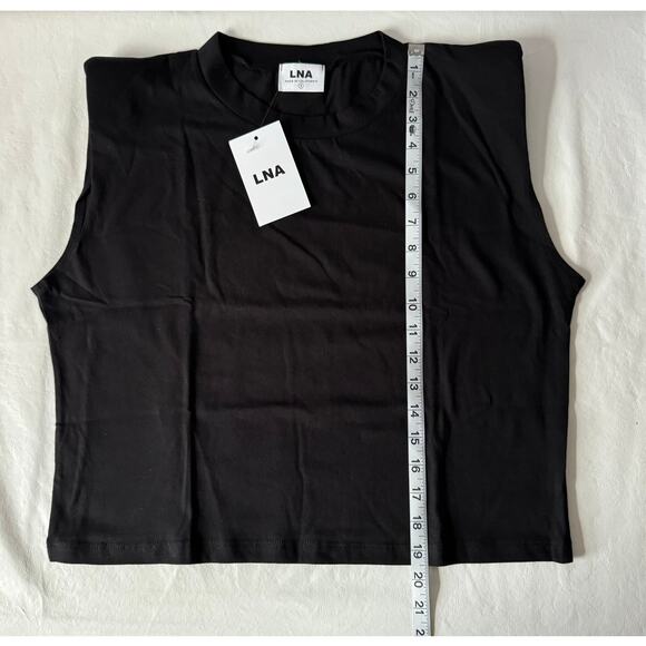 LNA Strong Shoulder Tee in Black Size S - Picture 8 of 8